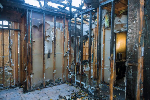 Professional Fire Damage Repair technician working in Estero, FL